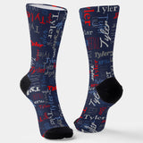 Unisex Custom Name Socks