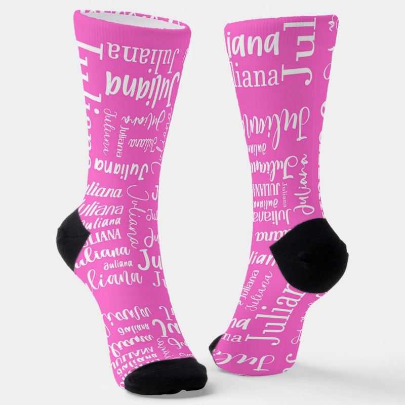 Unisex Custom Name Socks