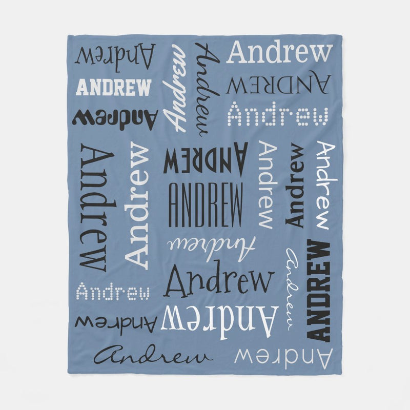 High Quality Super Soft Personalized Name Blanket