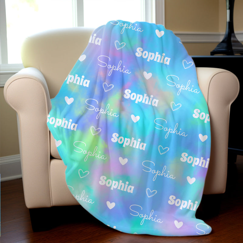 High Quality Super Soft Personalized Name Blanket