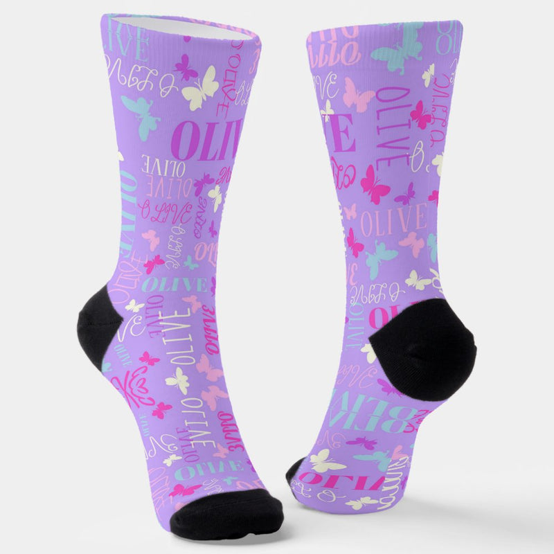 Unisex Custom Name Socks