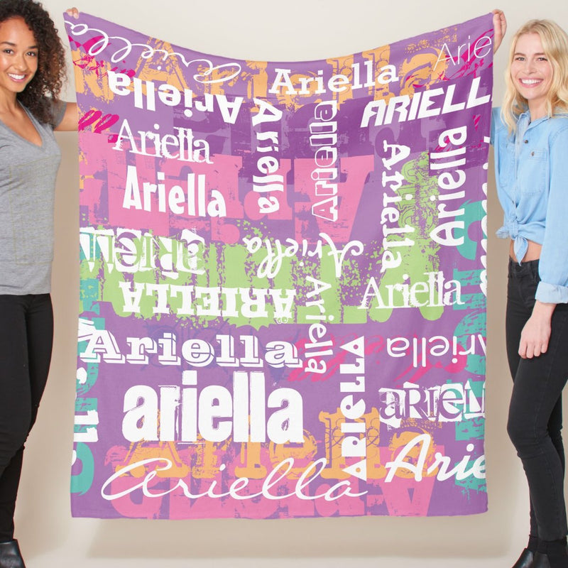 High Quality Super Soft Personalized Name Blanket