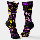 Unisex Custom Name Socks