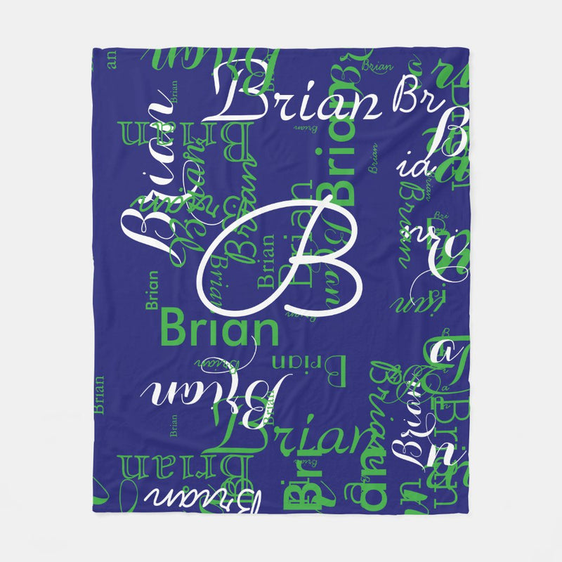 High Quality Super Soft Personalized Name Blanket