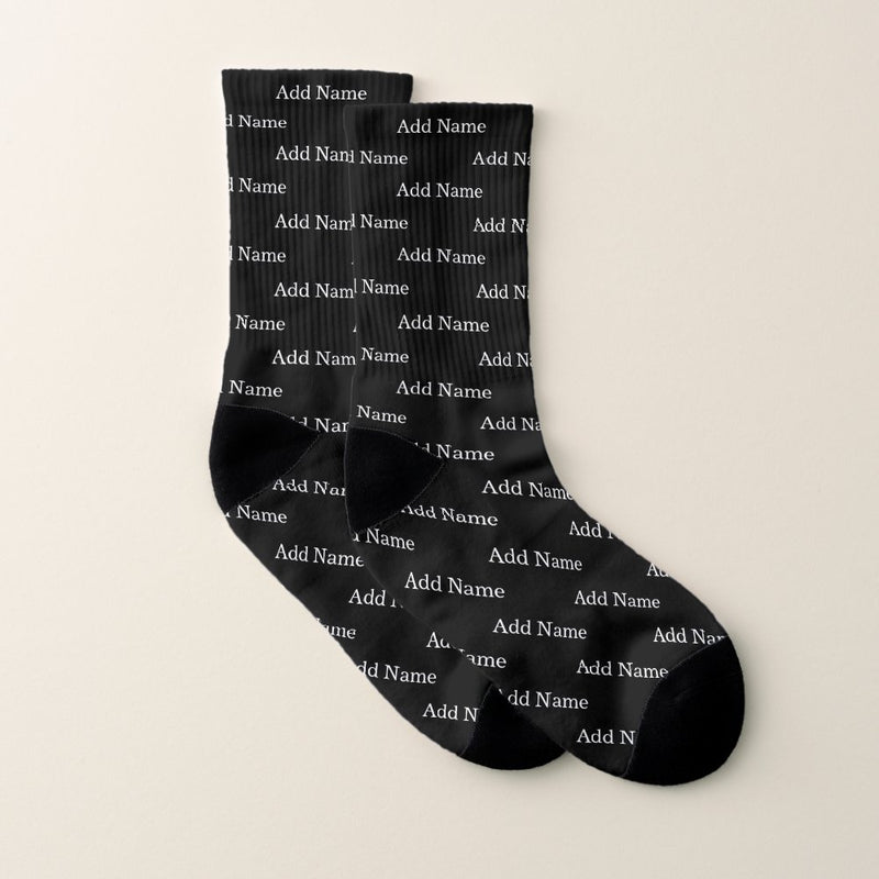 Unisex Custom Name Socks