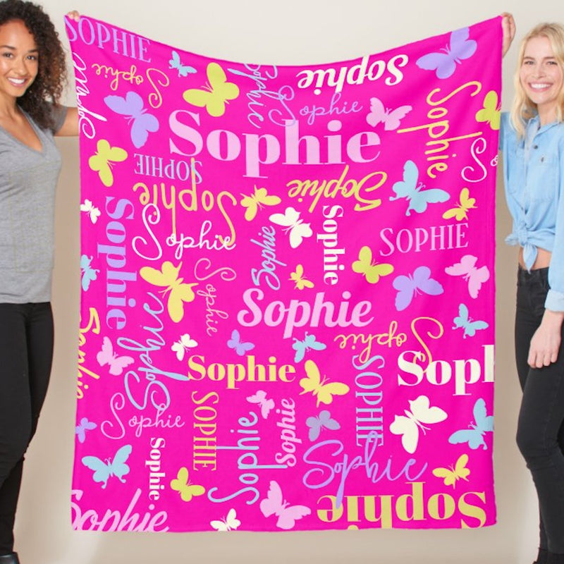 High Quality Super Soft Personalized Name Blanket for All Ages