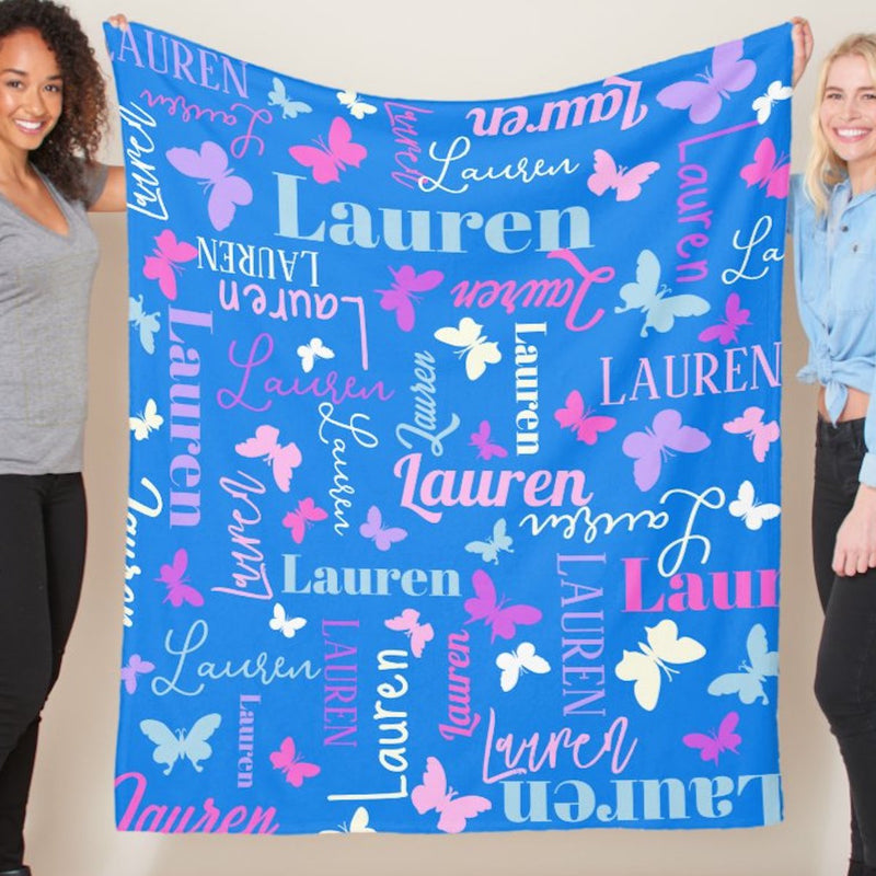 High Quality Super Soft Personalized Name Blanket for All Ages