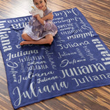 High Quality Super Soft Personalized Name Blanket for All Ages