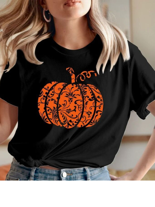 Halloween Pumpkin Print T-Shirt