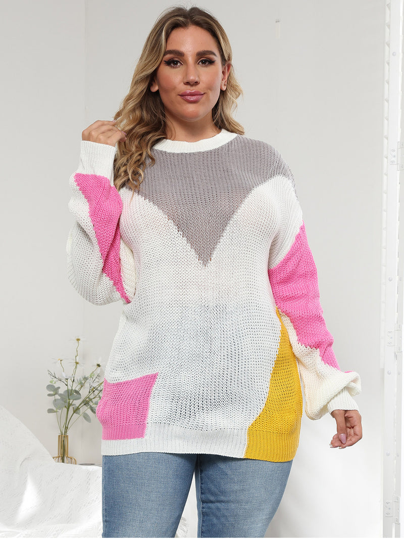 Plus Size Drop Shoulder Sweater