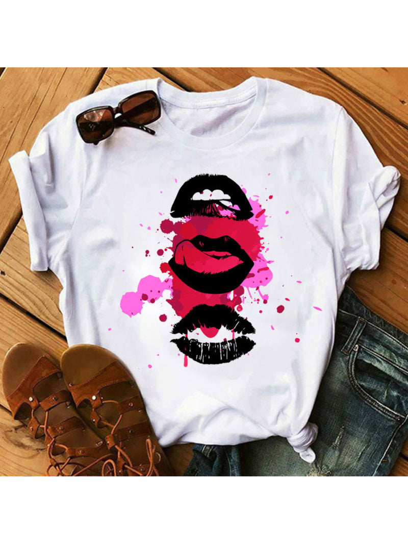 Lip Print Tee