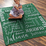 High Quality Super Soft Personalized Name Blanket for All Ages