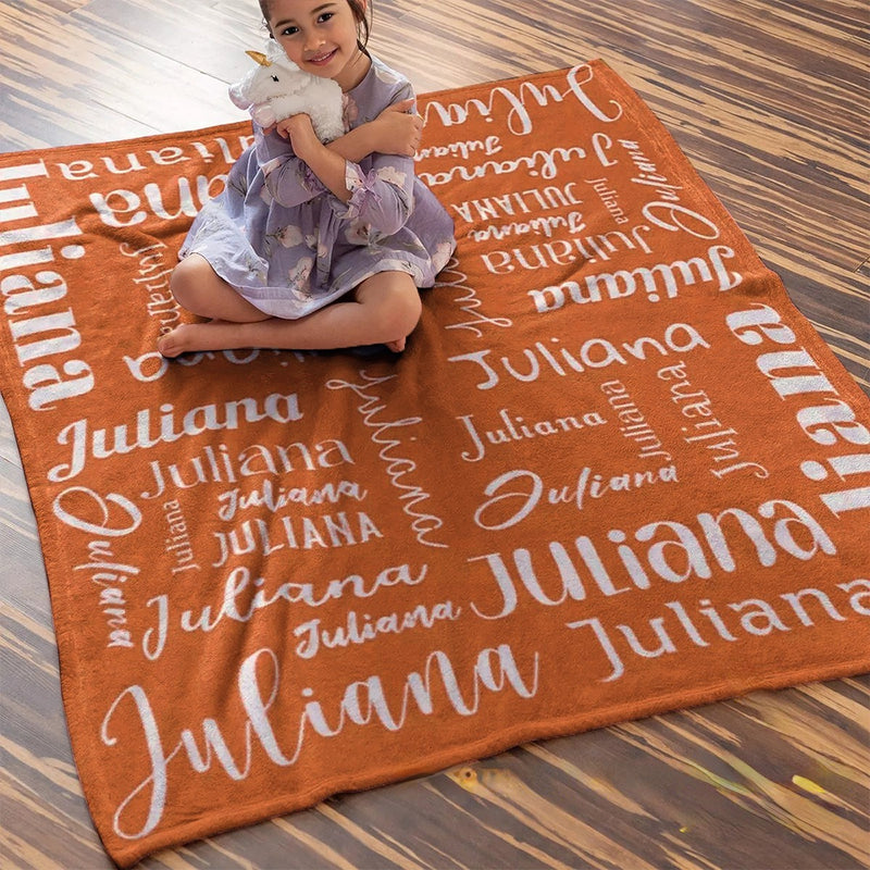 Personalized name online blanket