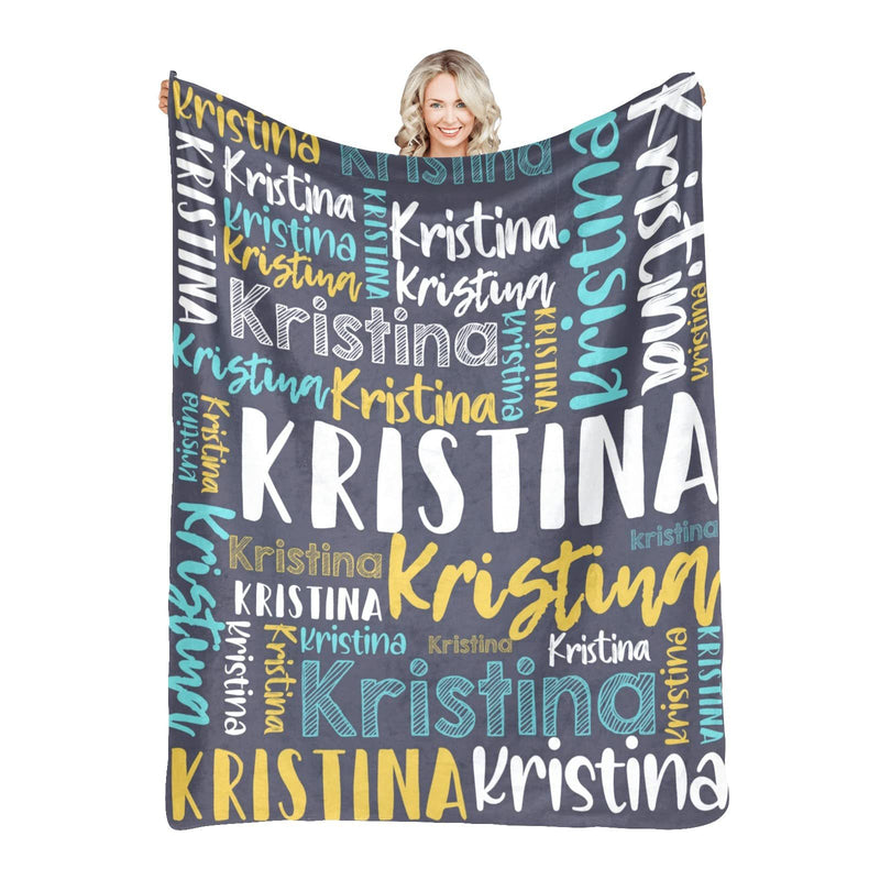 High Quality Super Soft Personalized Name Blanket