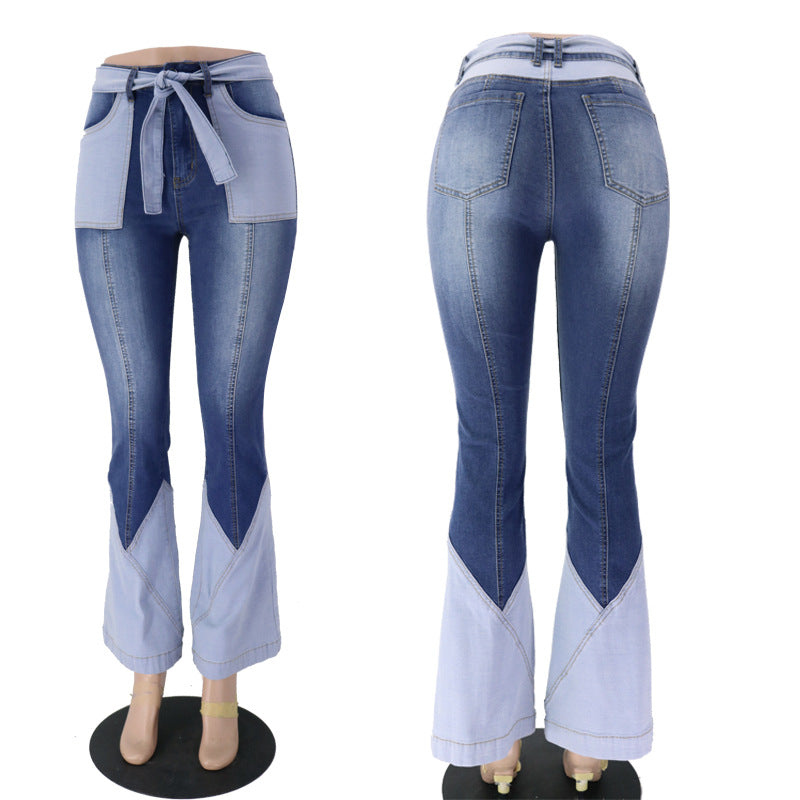 High Waist Flare Leg Jeans