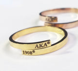 Adjustable Personalized Wrap Ring-Custom Names, Date, Numbers, Any Text