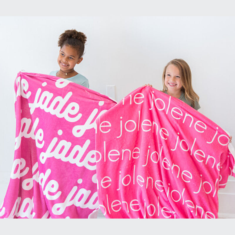 High Quality Super Soft Personalized Name Blanket