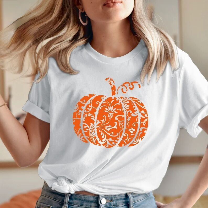 Halloween Pumpkin Print T-Shirt