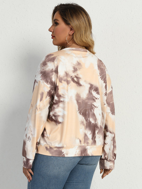 Plus Size Tie Dye Top