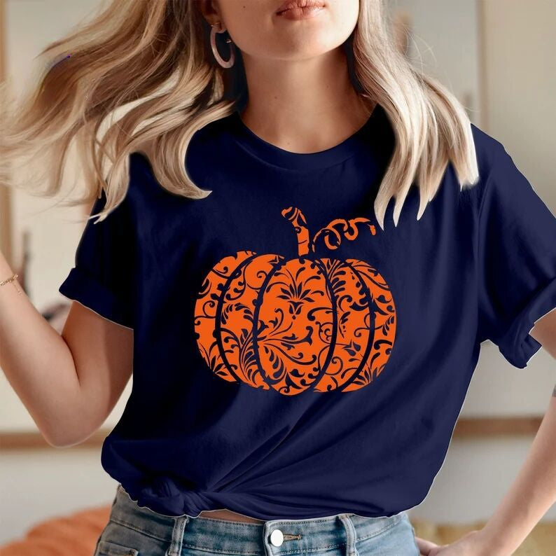 Halloween Pumpkin Print T-Shirt