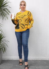 Plus Size Drop Shoulder Sweater