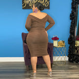 Plus Size Elegant Bodycon Dress