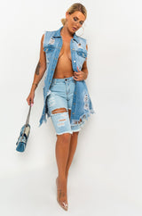 Sleeveless Denim Jacket