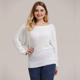 Plus Size Drop Shoulder Sweater