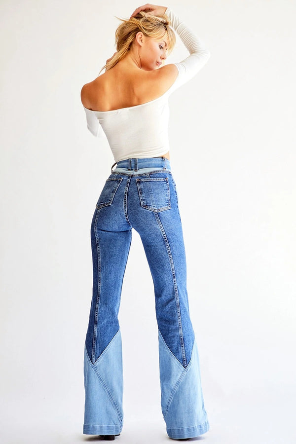 High Waist Flare Leg Jeans