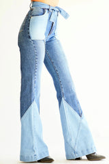 High Waist Flare Leg Jeans