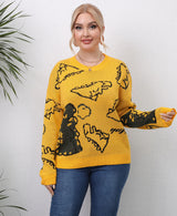 Plus Size Drop Shoulder Sweater