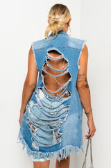 Sleeveless Denim Jacket