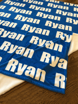 High Quality Super Soft Personalized Name Blanket