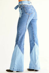 High Waist Flare Leg Jeans