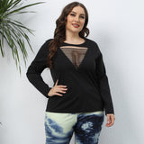 Plus Size Cut Out Tee Top