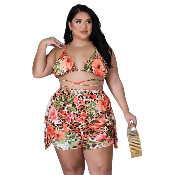 Plus Size Bikini Two Piece Swimsuit