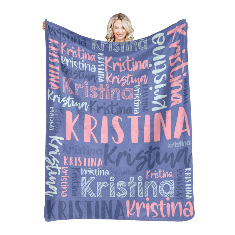 High Quality Super Soft Personalized Name Blanket