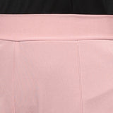 Pink Zipper Back Straight Leg Pants