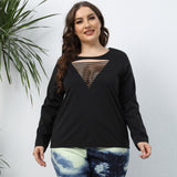 Plus Size Cut Out Tee Top