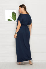 Plus Size Knot Front Dress