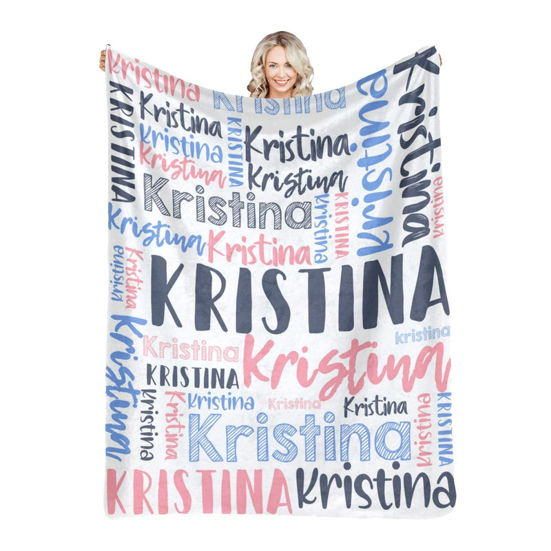 High Quality Super Soft Personalized Name Blanket