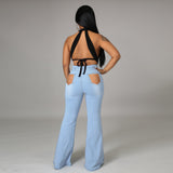 High Waist Flare Leg Jeans