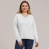 Plus Size V Neck Sweater