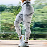 Tie Dye Absorbs Sweat Breathable Seamless Leggings