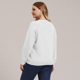 Plus Size V Neck Sweater