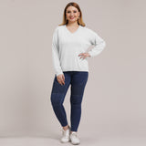 Plus Size V Neck Sweater