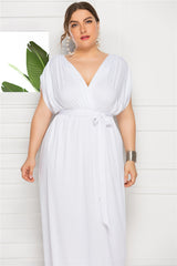 Plus Size Knot Front Dress