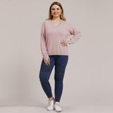 Plus Size V Neck Sweater