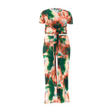 Plus Size Tie Dye Top & Pants Set