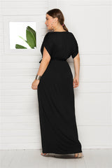 Plus Size Knot Front Dress